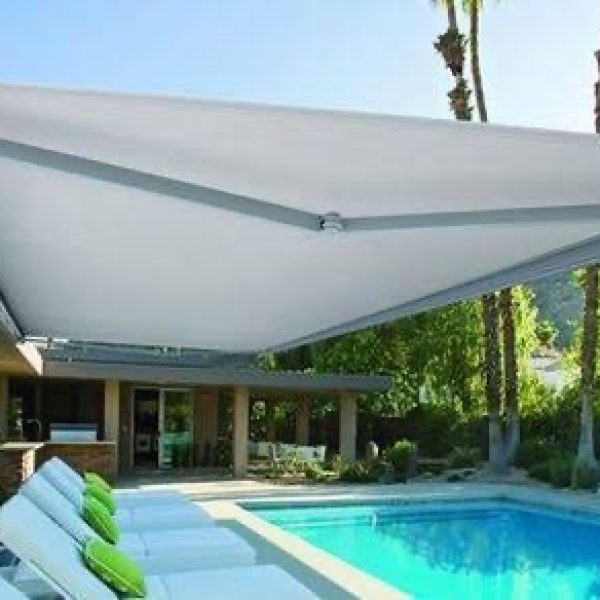 The folding arm awning